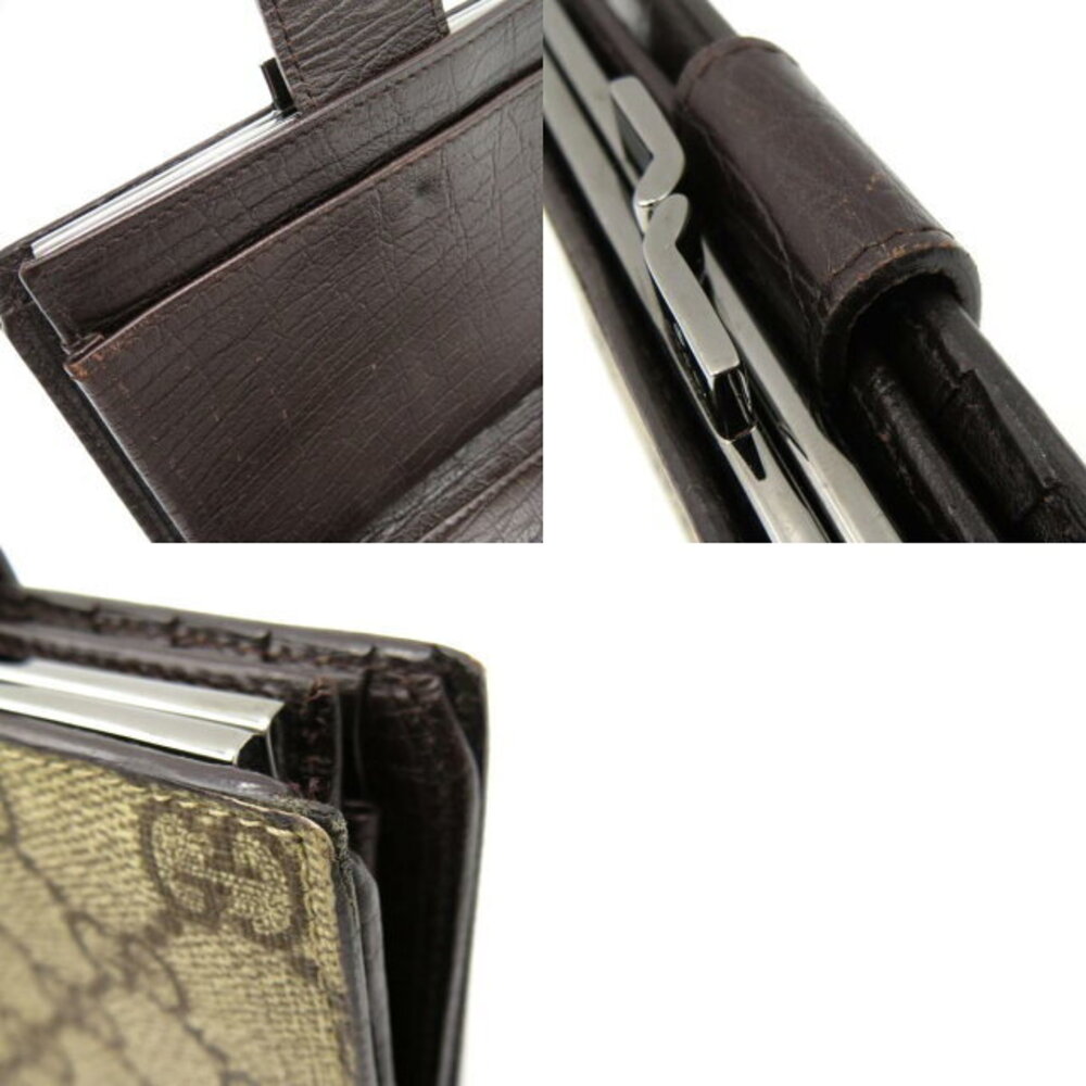 Gucci GG Supreme wallet bifold canvas leather beige brown - Picture 10 of 10